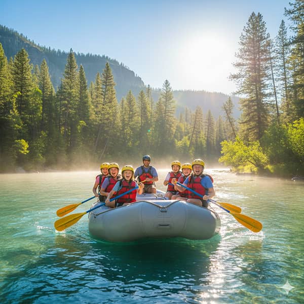 Gentle rapids perfect for beginners on the Kolob River