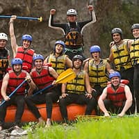 Enjoying the Splash Rafting experience