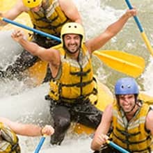 Enjoying the Splash Rafting experience